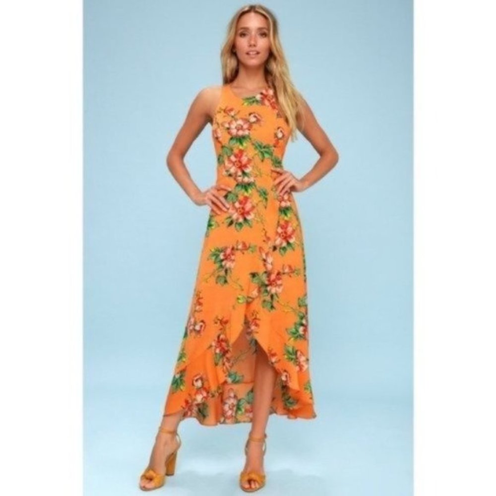 Ali & Jay Chiquita Floral Print Midi‎ Dress XS
